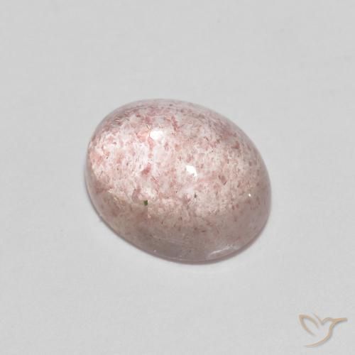 2.19ct 天然 ライトピンク ストロベリークォーツ, 楕円形, 透明