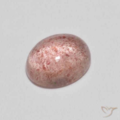 2.17ct 天然 ミディアムピンク ストロベリークォーツ, 楕円形, 透明