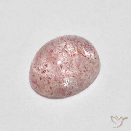2.34ct 天然 ライトピンク ストロベリークォーツ, 楕円形, 透明