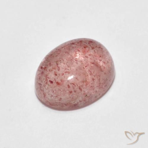 2.47ct 天然 ライトピンク ストロベリークォーツ, 楕円形, 透明