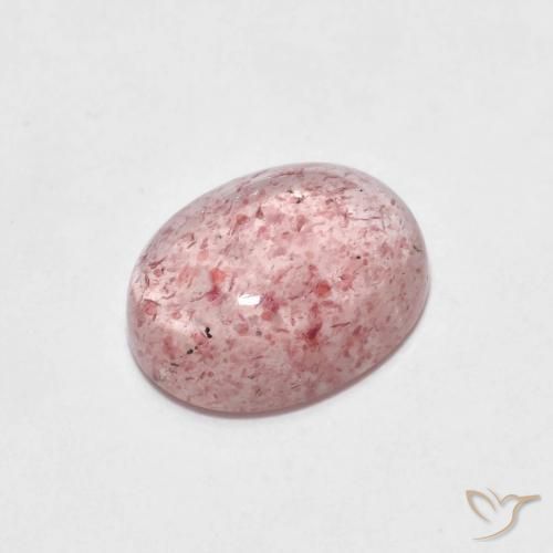 2.08ct 天然 ライトピンク ストロベリークォーツ, 楕円形, 透明