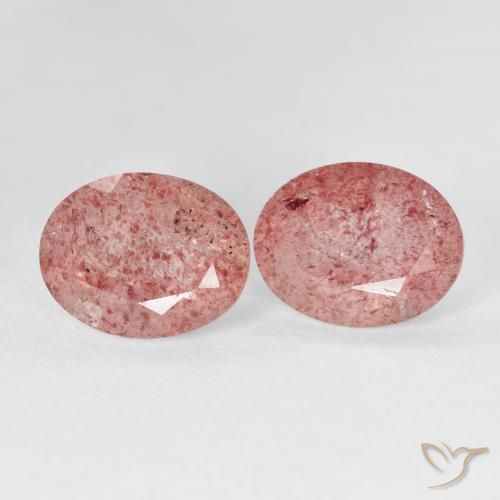 Shop natural 5.15ct Medium Light-Pink ストロベリークォーツ gems, 楕円形, from ロシア at GemSelect. In stock, global shipping!