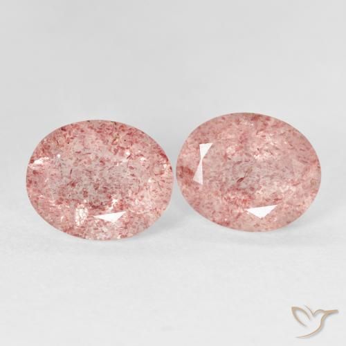 Shop natural 5.40ct アーシーピンク ストロベリークォーツ gems, 楕円形, from ロシア at GemSelect. In stock, global shipping!