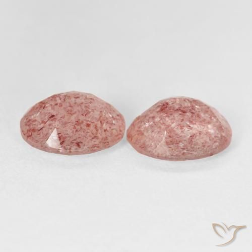 Shop natural 4.76ct ライトローズピンク ストロベリークォーツ gems, 楕円形, from ロシア at GemSelect. In stock, global shipping!