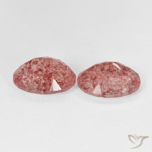 Shop natural 4.46ct ラズベリーピンク ストロベリークォーツ gems, 楕円形, from ロシア at GemSelect. In stock, global shipping!