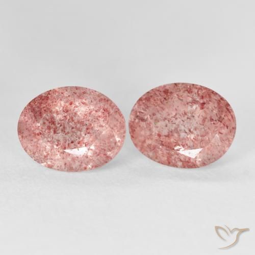 Shop natural 5.71ct ライトローズピンク ストロベリークォーツ gems, 楕円形, from ロシア at GemSelect. In stock, global shipping!