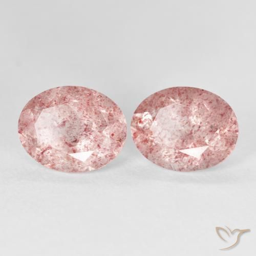 Shop natural 5.22ct ライトピンク ストロベリークォーツ gems, 楕円形, from ロシア at GemSelect. In stock, global shipping!
