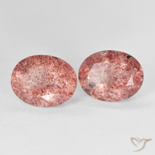 Shop natural 5.17ct ミディアムピンク ストロベリークォーツ gems, 楕円形, from ロシア at GemSelect. In stock, global shipping!