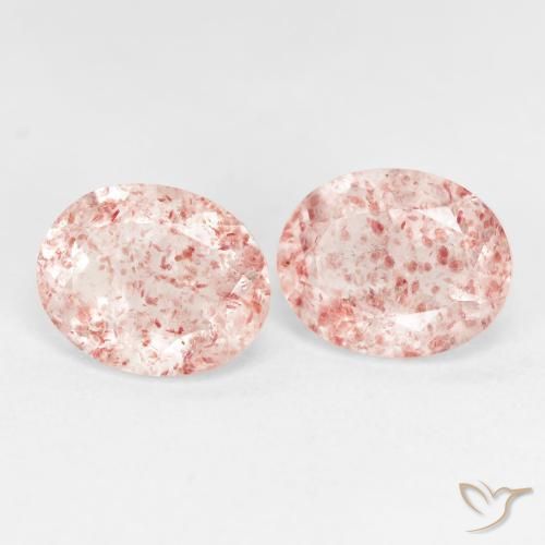 Shop natural 5.18ct オレンジピンク ストロベリークォーツ gems, 楕円形, from ロシア at GemSelect. In stock, global shipping!
