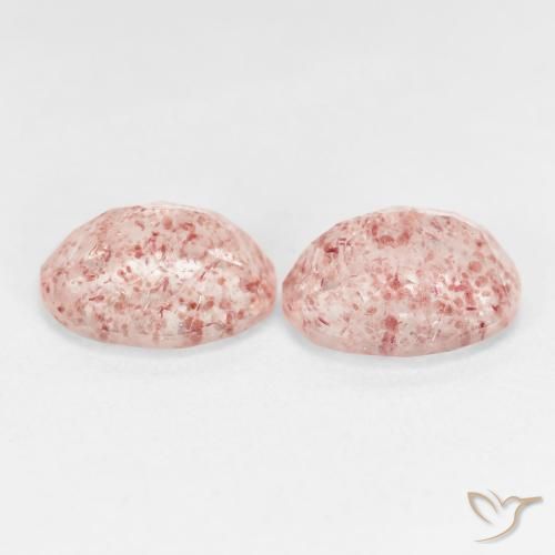 Shop natural 5.18ct オレンジピンク ストロベリークォーツ gems, 楕円形, from ロシア at GemSelect. In stock, global shipping!