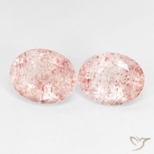 Shop natural 4.94ct ライトピンク ストロベリークォーツ gems, 楕円形, from ロシア at GemSelect. In stock, global shipping!