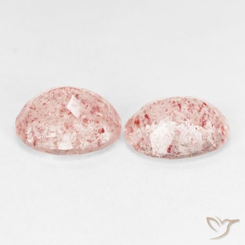 Shop natural 4.94ct ライトピンク ストロベリークォーツ gems, 楕円形, from ロシア at GemSelect. In stock, global shipping!