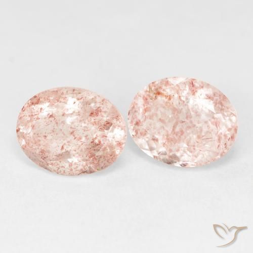 Shop natural 5.59ct ライトピンク ストロベリークォーツ gems, 楕円形, from ロシア at GemSelect. In stock, global shipping!