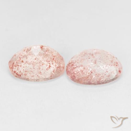 Shop natural 5.59ct ライトピンク ストロベリークォーツ gems, 楕円形, from ロシア at GemSelect. In stock, global shipping!