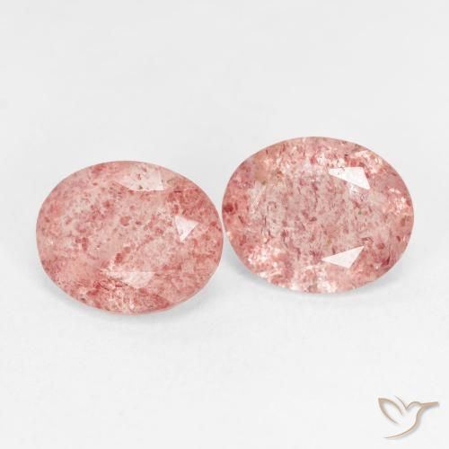 Shop natural 4.21ct ライトピンク ストロベリークォーツ gems, 楕円形, from ロシア at GemSelect. In stock, global shipping!