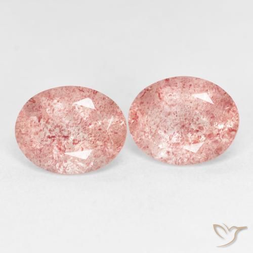 Shop natural 4.88ct ライトピンク ストロベリークォーツ gems, 楕円形, from ロシア at GemSelect. In stock, global shipping!
