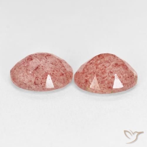 Shop natural 4.91ct オレンジピンク ストロベリークォーツ gems, 楕円形, from ロシア at GemSelect. In stock, global shipping!
