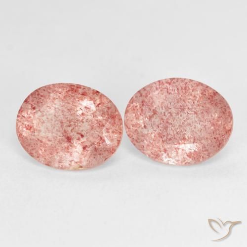 Shop natural 4.81ct ラズベリーピンク ストロベリークォーツ gems, 楕円形, from ロシア at GemSelect. In stock, global shipping!