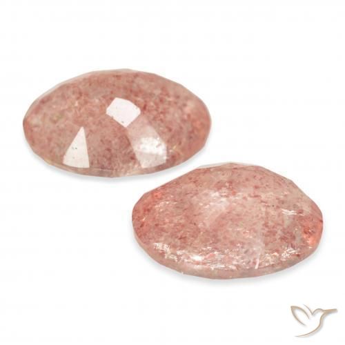 Shop natural 5.71ct オレンジがかったピンク ストロベリークォーツ gems, 楕円形, from ロシア at GemSelect. In stock, global shipping!