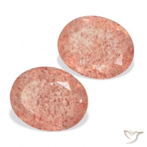 Shop natural 5.56ct グレープフルーツピンク ストロベリークォーツ gems, 楕円形, from ロシア at GemSelect. In stock, global shipping!