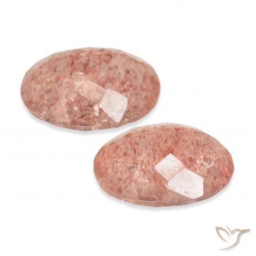 Shop natural 5.56ct グレープフルーツピンク ストロベリークォーツ gems, 楕円形, from ロシア at GemSelect. In stock, global shipping!