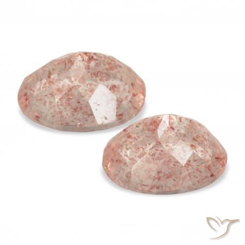 Shop natural 6.36ct ライトピンク ストロベリークォーツ gems, 楕円形, from ロシア at GemSelect. In stock, global shipping!