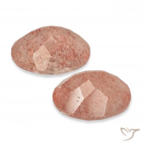 Shop natural 6.40ct オレンジがかったピンク ストロベリークォーツ gems, 楕円形, from ロシア at GemSelect. In stock, global shipping!