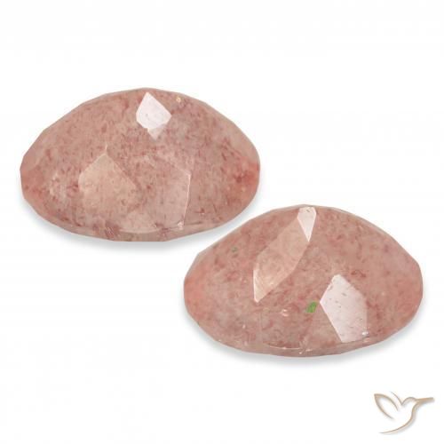 Shop natural 6.80ct オレンジがかったピンク ストロベリークォーツ gems, 楕円形, from ロシア at GemSelect. In stock, global shipping!