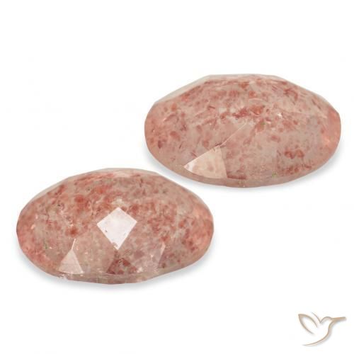 Shop natural 5.14ct グレープフルーツピンク ストロベリークォーツ gems, 楕円形, from ロシア at GemSelect. In stock, global shipping!