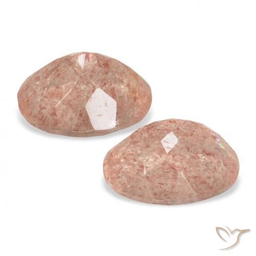 Shop natural 6.55ct グレープフルーツピンク ストロベリークォーツ gems, 楕円形, from ロシア at GemSelect. In stock, global shipping!