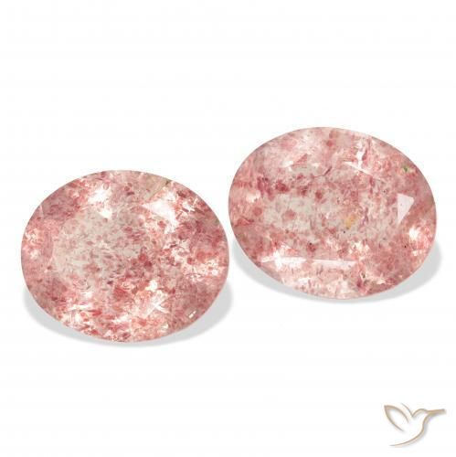 Shop natural 5.91ct ディープピンク ストロベリークォーツ gems, 楕円形, from ロシア at GemSelect. In stock, global shipping!
