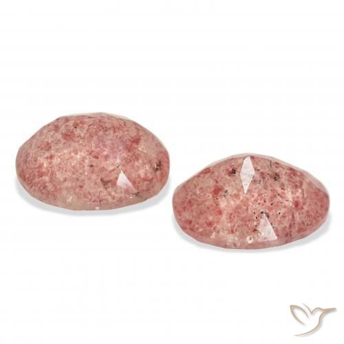 Shop natural 6.43ct オレンジピンク ストロベリークォーツ gems, 楕円形, from ロシア at GemSelect. In stock, global shipping!
