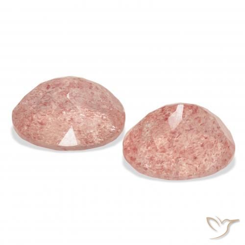 Shop natural 7.46ct 濃いオレンジピンク ストロベリークォーツ gems, 楕円形, from ロシア at GemSelect. In stock, global shipping!
