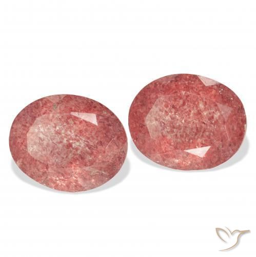 Shop natural 7.13ct ミディアムピンク ストロベリークォーツ gems, 楕円形, from ロシア at GemSelect. In stock, global shipping!