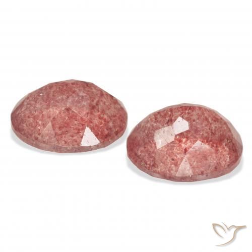 Shop natural 7.13ct ミディアムピンク ストロベリークォーツ gems, 楕円形, from ロシア at GemSelect. In stock, global shipping!
