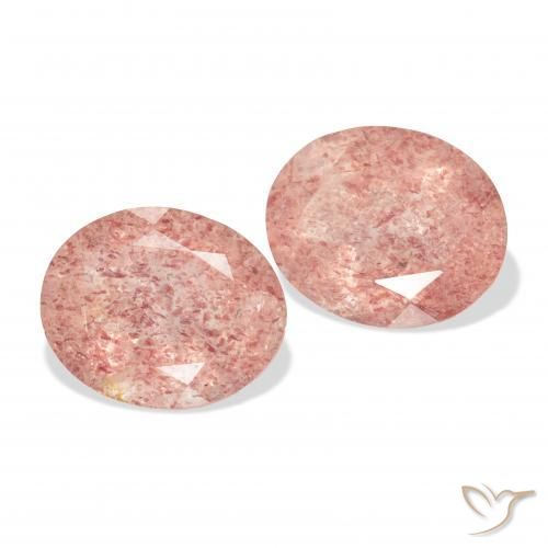 Shop natural 6.45ct ミディアムピンク ストロベリークォーツ gems, 楕円形, from ロシア at GemSelect. In stock, global shipping!