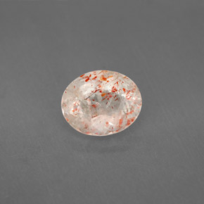 1.80カラットの天然オレンジサンストーン、透明、透明/半透明