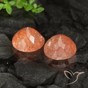 Shop natural 6.55ct ジンジャーオレンジ サンストーン gems, ラウンド, from インド at GemSelect. In stock, global shipping!