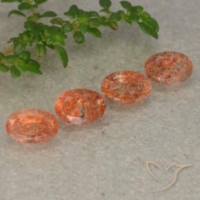 Shop natural 2.20ct ミディアムオレンジ サンストーン gems, 楕円形, from ロシア at GemSelect. In stock, global shipping!