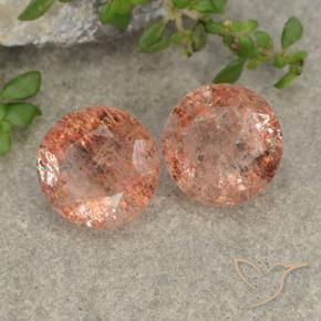 Shop natural 5.42ct ミディアムピンク サンストーン gems, ラウンド, from インド at GemSelect. In stock, global shipping!