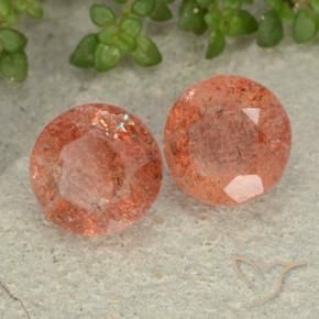Shop natural 4.55ct 赤みがかったオレンジ サンストーン gems, ラウンド, from インド at GemSelect. In stock, global shipping!