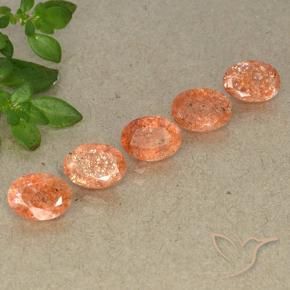 Shop natural 3.92ct 赤みがかったオレンジ サンストーン gems, 楕円形, from ロシア at GemSelect. In stock, global shipping!