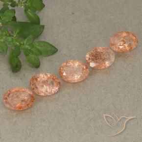 Shop natural 3.40ct 赤みがかったオレンジ サンストーン gems, 楕円形, from ロシア at GemSelect. In stock, global shipping!