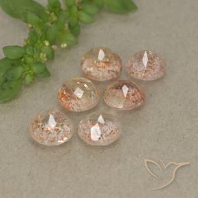 Shop natural 3.09ct 薄いタイガーオレンジ サンストーン gems, ラウンド, from インド at GemSelect. In stock, global shipping!