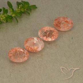 Shop natural 3.36ct ミディアム薄いオレンジ サンストーン gems, 楕円形, from インド at GemSelect. In stock, global shipping!