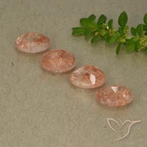 Shop natural 3.36ct ミディアム薄いオレンジ サンストーン gems, 楕円形, from インド at GemSelect. In stock, global shipping!