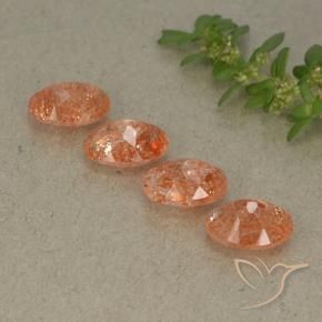 Shop natural 2.95ct グレープフルーツオレンジ サンストーン gems, 楕円形, from インド at GemSelect. In stock, global shipping!