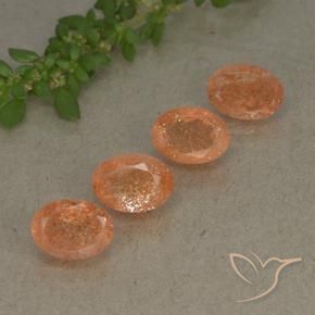 Shop natural 3.69ct ミディアムオレンジ サンストーン gems, 楕円形, from インド at GemSelect. In stock, global shipping!