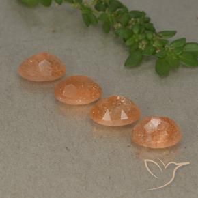 Shop natural 3.69ct ミディアムオレンジ サンストーン gems, 楕円形, from インド at GemSelect. In stock, global shipping!