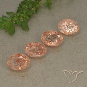 Shop natural 3.39ct 薄いタイガーオレンジ サンストーン gems, 楕円形, from インド at GemSelect. In stock, global shipping!